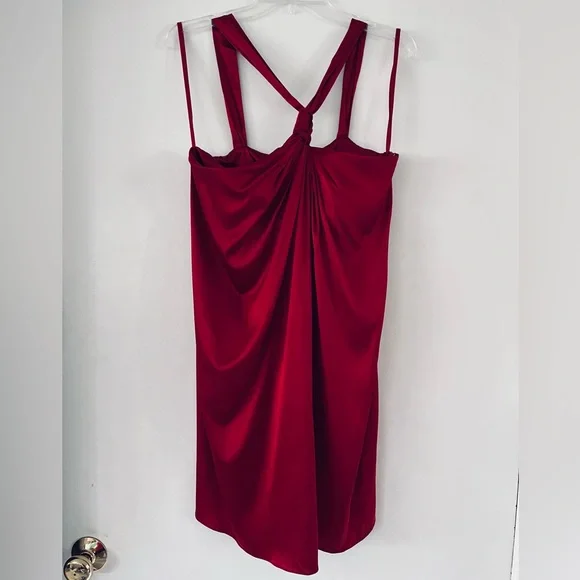 red silk halter dress Womens Resort Wear | Silk Tie-Dye Halter Wrap Dress | Anna Kosturova main image 0